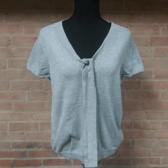 J. Crew | HP🎈Tie-up S/S Sweater Bundle Green Grey - Picture 5 of 8